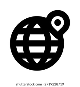 map bold icon. The icon can be used for websites, print templates, presentation templates, illustrations, etc.