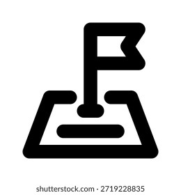 map bold icon. The icon can be used for websites, print templates, presentation templates, illustrations, etc.