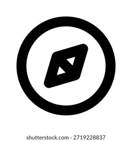 Icono de mapa en negrita. El ícono se puede utilizar para Sitios web, Plantillas impresas, Plantillas de presentación, ilustraciones, etc.