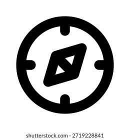 Icono de mapa en negrita. El ícono se puede utilizar para Sitios web, Plantillas impresas, Plantillas de presentación, ilustraciones, etc.