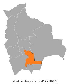 Map - Bolivia, Chuquisaca