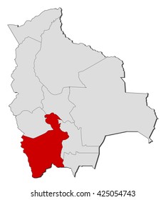 Map - Bolivia, Potosi