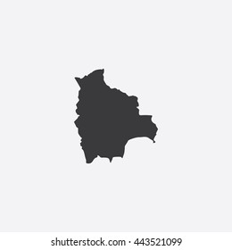 Map of Bolivia Vector Illustration