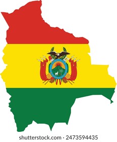 Map of Bolivia vector logo