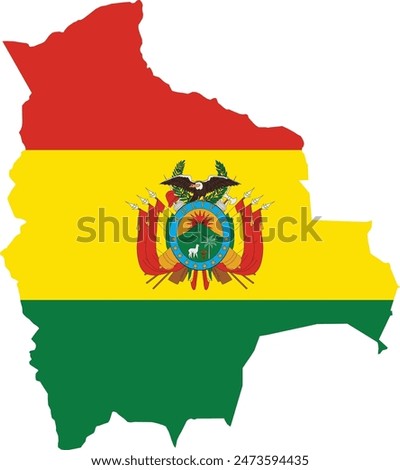 Map of Bolivia vector logo