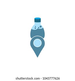 Map Bootle Logo Icon Design