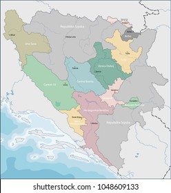 Map Of Bosnia And Herzegovina