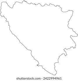 Map of  Bosnia and Herzegovina