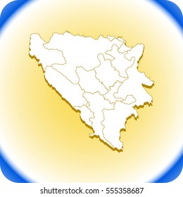 map of Bosnia and Herzegovina
