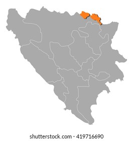 Map - Bosnia and Herzegovina, Posavina