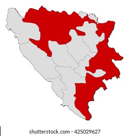 Map - Bosnia and Herzegovina, Republika Srpska