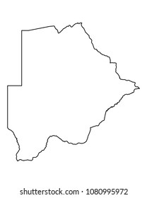 Map of Botswana