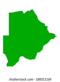 Map of Botswana