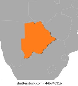 Map - Botswana