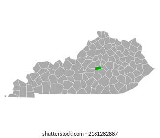 Mapa de Boyle en Kentucky en blanco