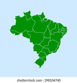 map of Brazil