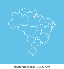 map of Brazil