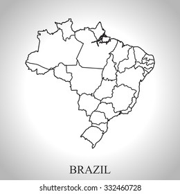 map of Brazil