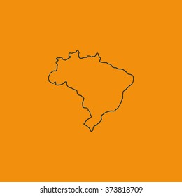 Map of Brazil.