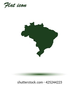 Map of Brazil.