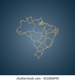 map of Brazil