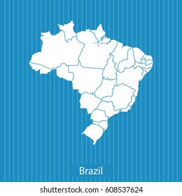 map of Brazil