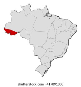 Map - Brazil, Acre