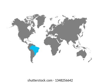 The map of Brazil is highlighted in blue on the world map