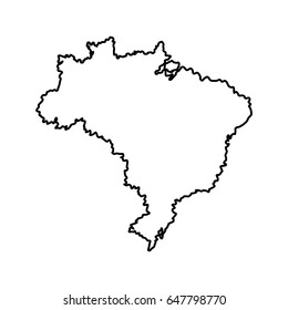 map of brazil landmark geography image