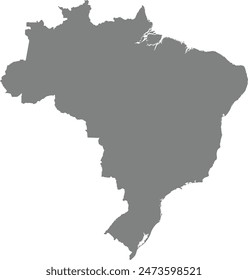 Map of Brazil logo vector