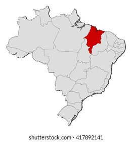 Map - Brazil, Maranhao