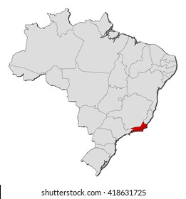 Map - Brazil, Rio de Janeiro