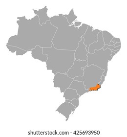 Map - Brazil, Rio de Janeiro