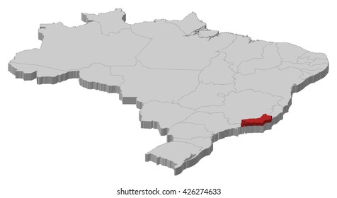 Map - Brazil, Rio de Janeiro