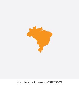 Map of Brazil Vector Illustration

