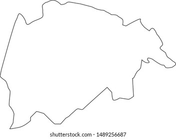 map of Breathitt county in the state of kentucky