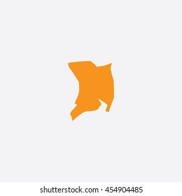 Map of Bridgeport City Vector Illustration

