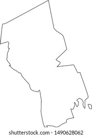 map of bristol County in state of Massachusetts