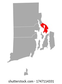 Mapa de Bristol en Rhode Island en blanco