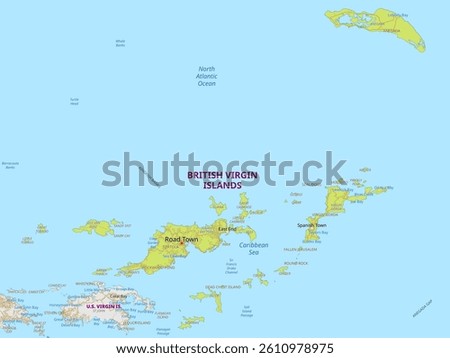Map of British Virgin Islands