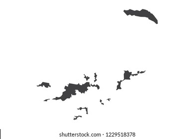 Map - British Virgin Islands Couple Set , Map of  British Virgin Islands,Vector illustration eps 10.