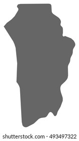Map - Brokopondo (Suriname)