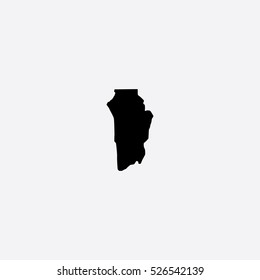 Map of Brokopondo Vector Illustration