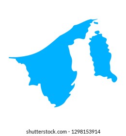 map of Brunei