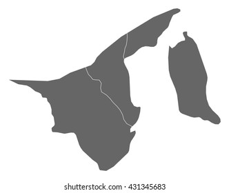 Map - Brunei