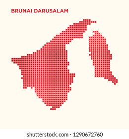 map of brunei darussalam vector