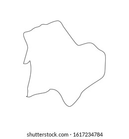 map of Budapest region in country of hungary