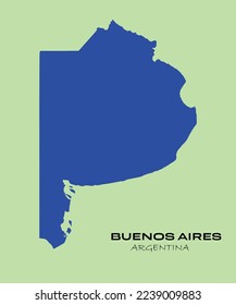 Map of Buenos Aires, Map of Buenos Aires– Argentina state filled color and solid vector illustration, Argentina province Buenos Aires.