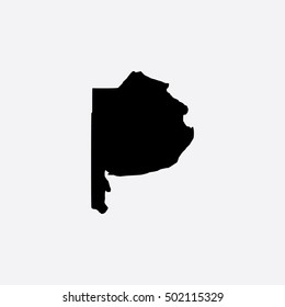 Map of Buenos Aires Vector Illustration