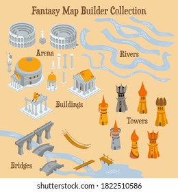 Map Builder Illusrations For Fantasy And Medieval Cartography And Adventure Games